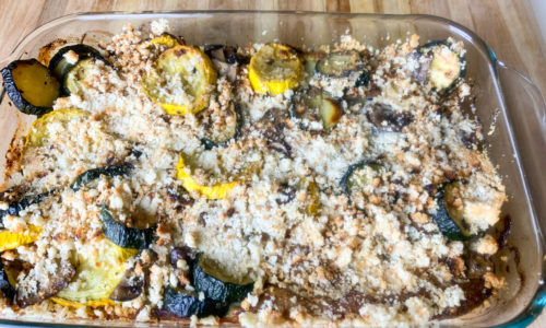 Squash mushroom protein casserole Squash mushroom protein casserole
