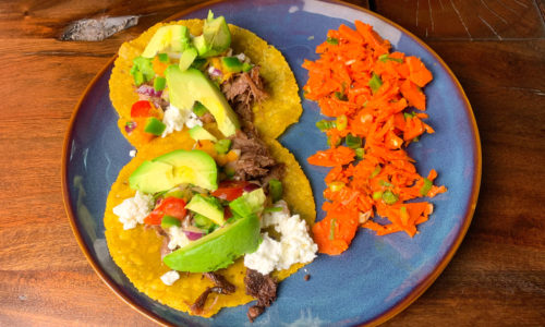 Tongue Tacos with Mango Salsa & Carrot Slaw Tongue Tacos with Mango Salsa & Carrot Slaw