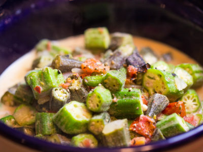 coconut curried okra coconut curried okra