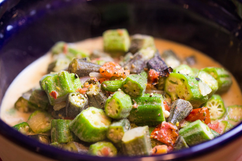 coconut curried okra